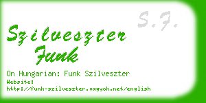 szilveszter funk business card